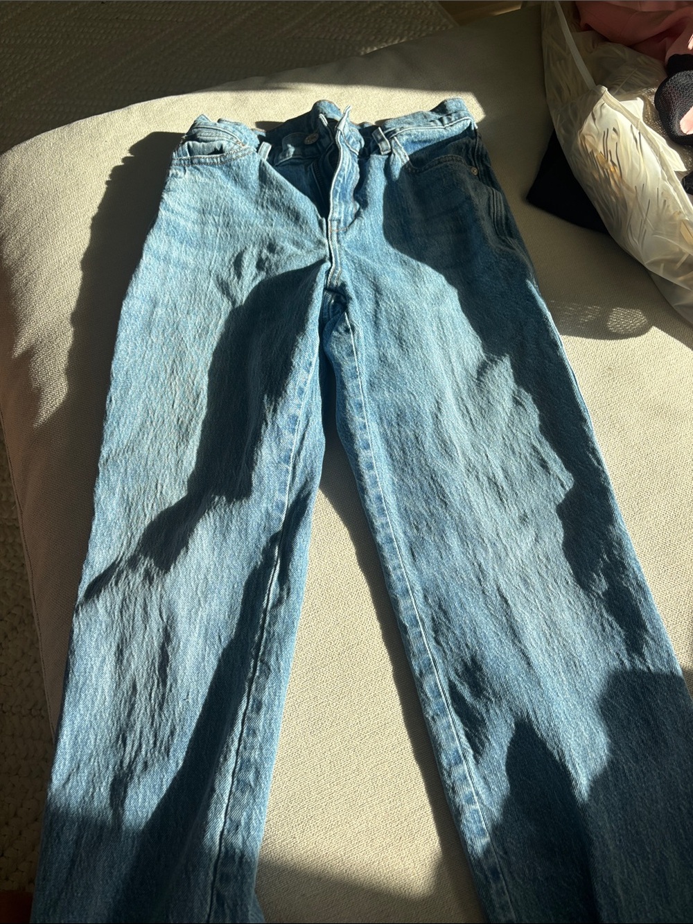 AYR Classic Straight-Leg Light Wash Denim Jeans